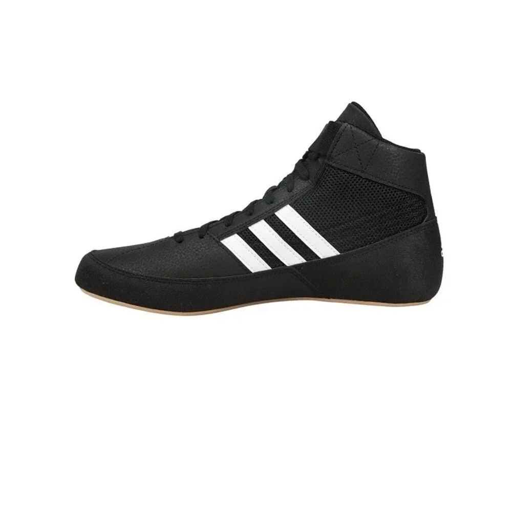 Adidas Hvc Size 14 Wrestling Lutte Black/White Lightweight Shoes, New